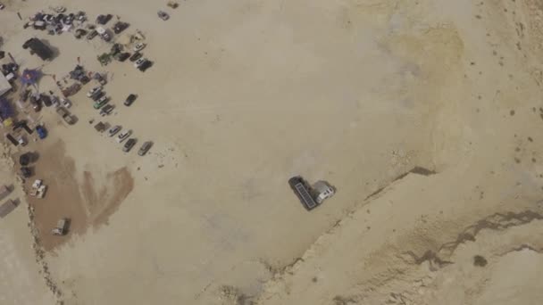Aerial Xquarry Adventure Park United Arab Emirates — Stock video
