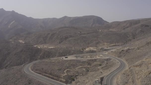 Beautiful Aerial View Jabal Jais Mountains United Arab Emirates — Stock video