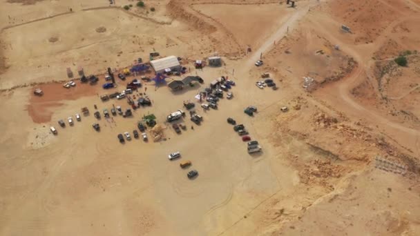 Aerial Xquarry Adventure Park Zjednoczone Emiraty Arabskie Wersja Stopniowana Stabilizowana — Wideo stockowe