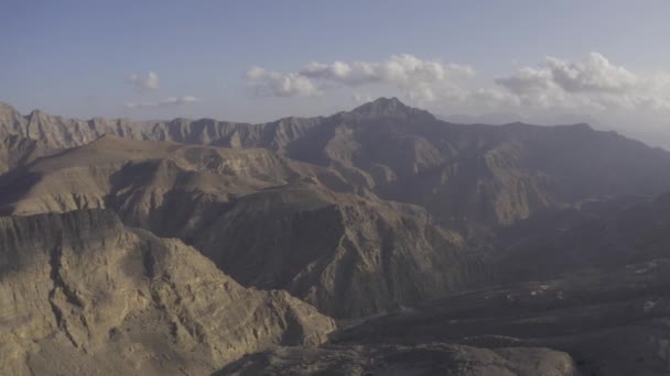 Aerial Jebel Jais United Arab Emirates Graded Stabilized Version — стоковое видео