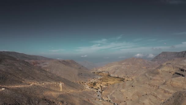 Aerial Jebel Jais United Arab Emirates Graded Stabilized Version — ストック動画