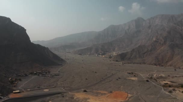 Aerial Wadi Ghalilah United Arab Emirates — Stok video