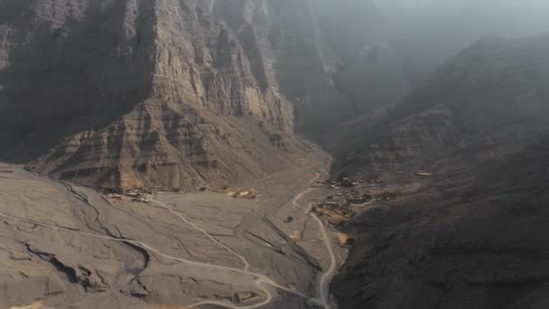 Aerial Wadi Ghalilah United Arab Emirates — Video Stock