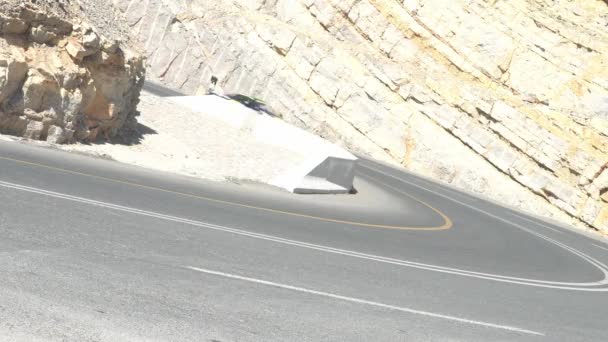 阿拉伯联合酋长国Jebel Jais的Supersportscar Ralley — 图库视频影像