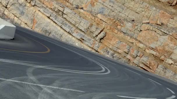 阿拉伯联合酋长国Jebel Jais的Supersportscar Ralley — 图库视频影像