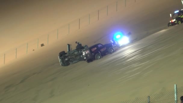 Bil Stunt Race Moreeb Dune Liwa International Festival Abu Dhabi — Stockvideo