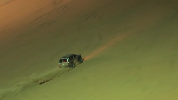Balapan Stunt Mobil Moreeb Dune Festival Internasional Liwa Abu Dhabi — Stok Video