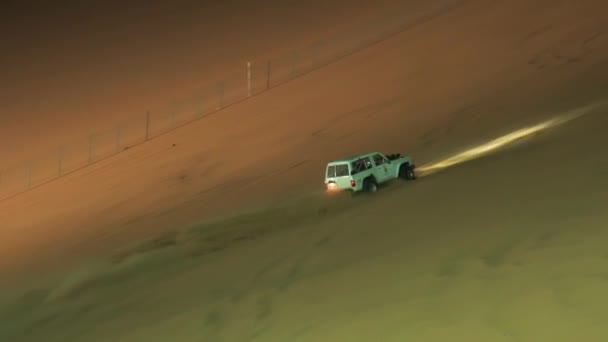 Αυτοκίνητο Stunt Race Moreeb Dune Διεθνές Φεστιβάλ Liwa Αμπού Ντάμπι — Αρχείο Βίντεο