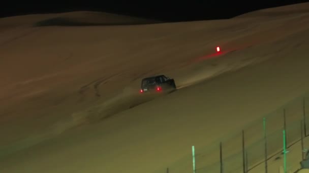 Car Stunt Race Moreeb Dune Festival Internacional Liwa Abu Dhabi — Vídeo de Stock