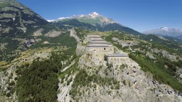 Beautiful Aerial View Flying Fort Victor Emmanuel France — ストック動画