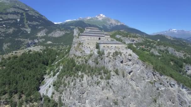 Beautiful Aerial View Flying Fort Victor Emmanuel France — Vídeo de stock