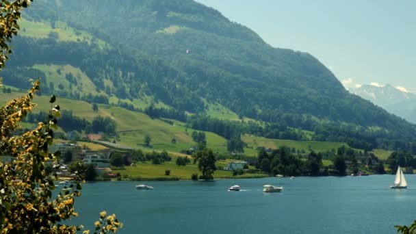 Brienzersee Switzerland Bleached Bypass — Vídeo de stock