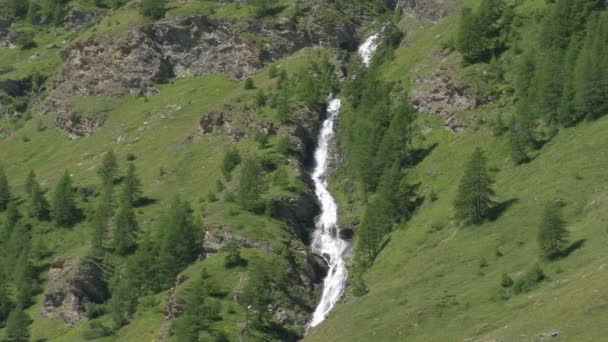 Vista Fascinante Cachoeira Natureza Fundo Viagem — Vídeo de Stock