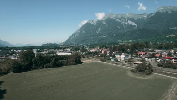 Aerial View Mont Coche France — Stockvideo