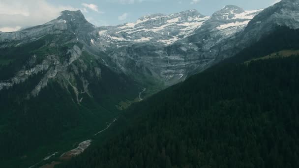 Αεροφωτογραφία Του Συνταγματάρχη Croix Ελβετία — Αρχείο Βίντεο