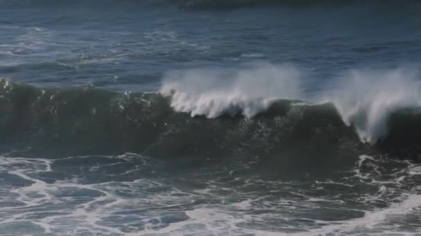 Beautiful Huge Waves Atlantic Ocean — 图库视频影像