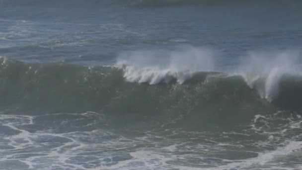 Beautiful Huge Waves Atlantic Ocean — Stock video