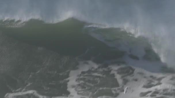 Beautiful Huge Waves Atlantic Ocean — стоковое видео