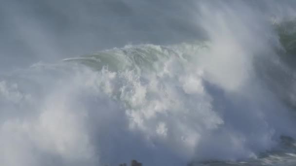 Beautiful Huge Waves Atlantic Ocean — Stok video