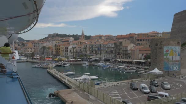 Korsika Fährverbindungen Von Calvi Nach Nizza — Stockvideo