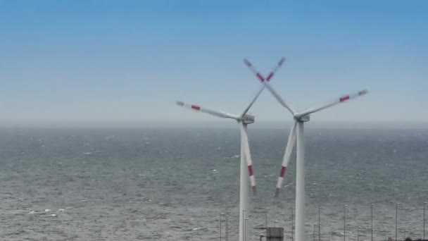 Several Windmills Power Plant Portugal — Vídeos de Stock