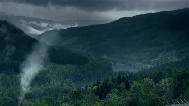 Malerischer Blick Auf Die Fjorde Norwegen — Stockvideo