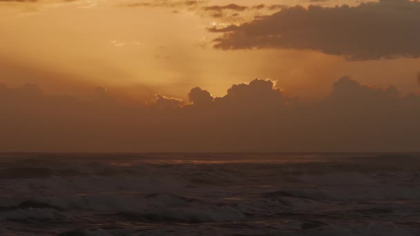 Ocean Golden Sunset — Stock Video