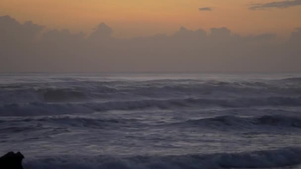 Oceaan Gouden Zonsondergang — Stockvideo