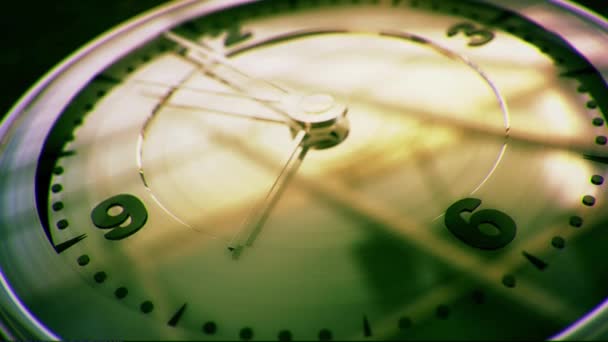 Cara Reloj Moderna Grado Neutro Animación Realista Una Esfera Reloj — Vídeos de Stock