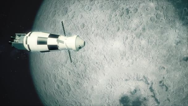 Orion Statek Kosmiczny Przechodzi Księżyc — Wideo stockowe