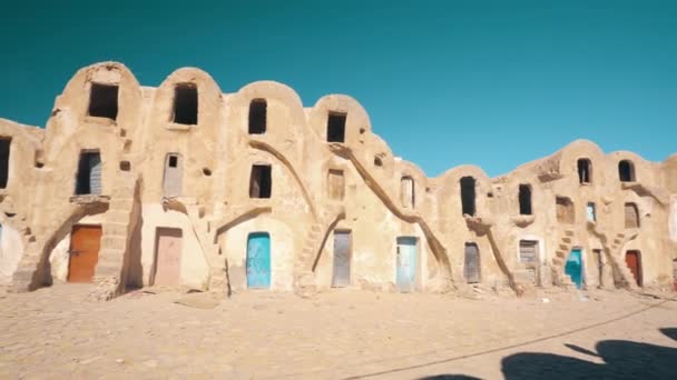 Daytime View Movie Location Ksar Ommarsia Tataouine Tunisia — Stock Video