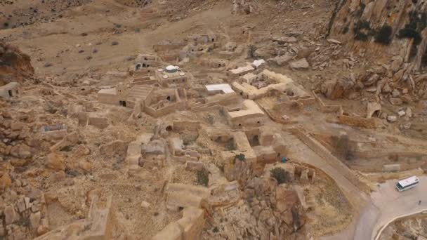 Zdjęcie Zriba Alia Opuszczona Wioska Berber Tunezja — Wideo stockowe