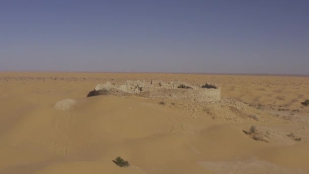Воздушный Форт Ромен Тисавар Фазаре Тунис — стоковое видео