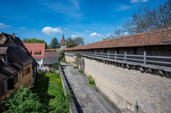 stock image City wall in Rothenburg ob der Tauber, Germany