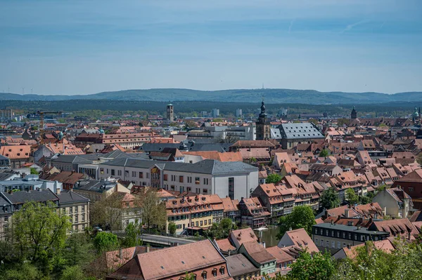 Óváros Felülről Bambergben Németországban — Stock Fotó