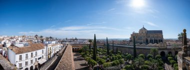 İspanya 'daki Cordoba Camii Katedrali' nin panoramik manzarası
