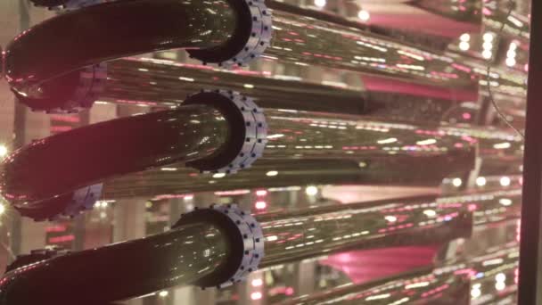 Наука Про Водорості Трубчастий Реактор Дослідницький Трубний Шланг Сучасні Лабораторні — стокове відео