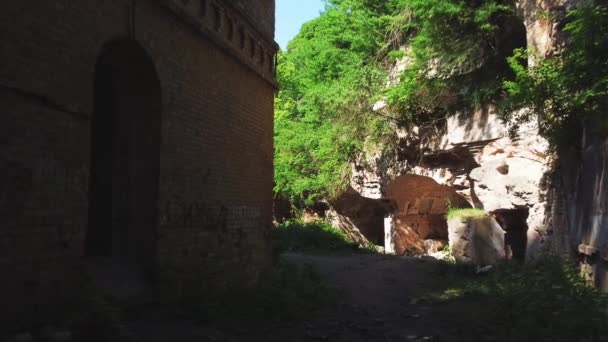 Rovine Fort Outpost Dubno Tarakaniv Fort Nella Regione Rivne Ucraina — Video Stock