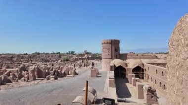 Arg-e Bam, Bam Citadel, Kerman yakınlarındaki depremden sonra yeniden inşa edilen tavan görüntüsü, İran