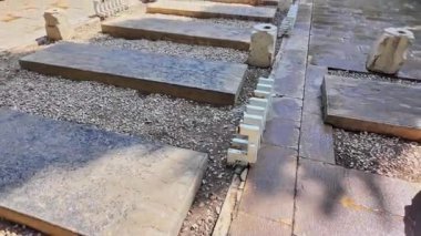 Şiraz, Fars Eyaleti - İran - 16 Nisan 2023, Haft Tanan 'ın mezarları. Haft Tanan, Safevi zamanlara dayanan bir İran bahçesi ve müzesi..