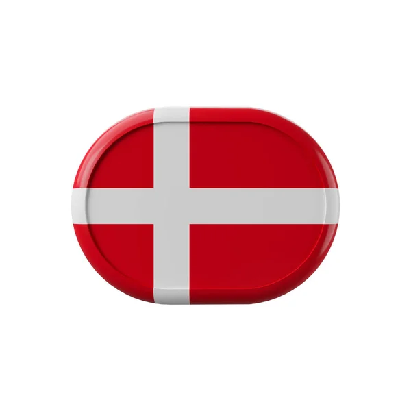 Flag Denmark Denmark Flag Symbol Danish Flag Illustration Denmark Flag — Stock Photo, Image