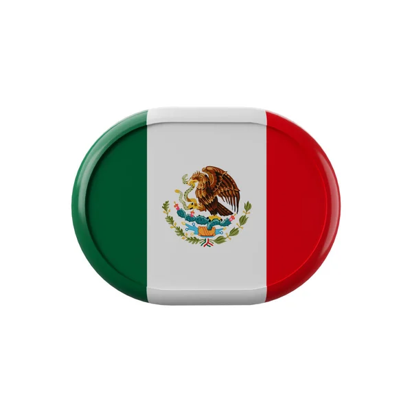 Bandera México Símbolo Bandera México Bandera México Ilustración Bandera México —  Fotos de Stock