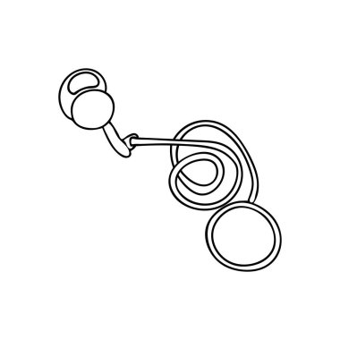 Köpek tasması çizimi. Evcil hayvan tasması karalama ikonu. Köpek tasması el çizimi simgesi.