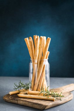 Ekmek çubukları grisini. Lezzetli ekmek lezzeti.