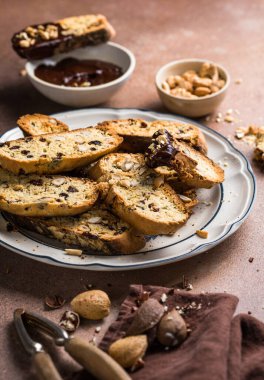 Geleneksel İtalyan Cantuccini kurabiye