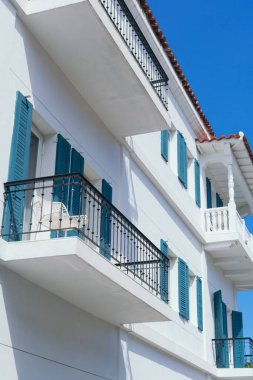 Kolombiya 'nın eski Cartagena kasabasında balkonlar bulundu.