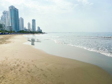 Bocagrande Kartagena Kolombiya 'da plaj