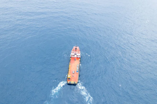 Вид Воздуха Корабль Плывущий Спокойном Море — стоковое фото