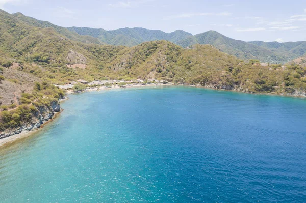 Aerial View Taganga Bay Colombia Royalty Free Stock Images