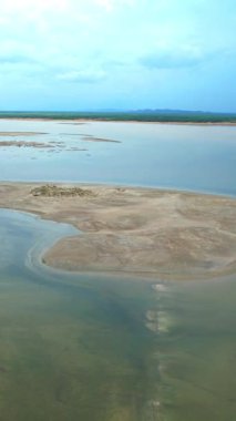 Kolombiya Guajira Çölü 'ndeki manzara manzarası..